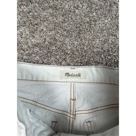 Madewell Slim Demi-Boot Jeans Cream Off White Vintage Canvas Ankle Bootcut 25P - Picture 5 of 15